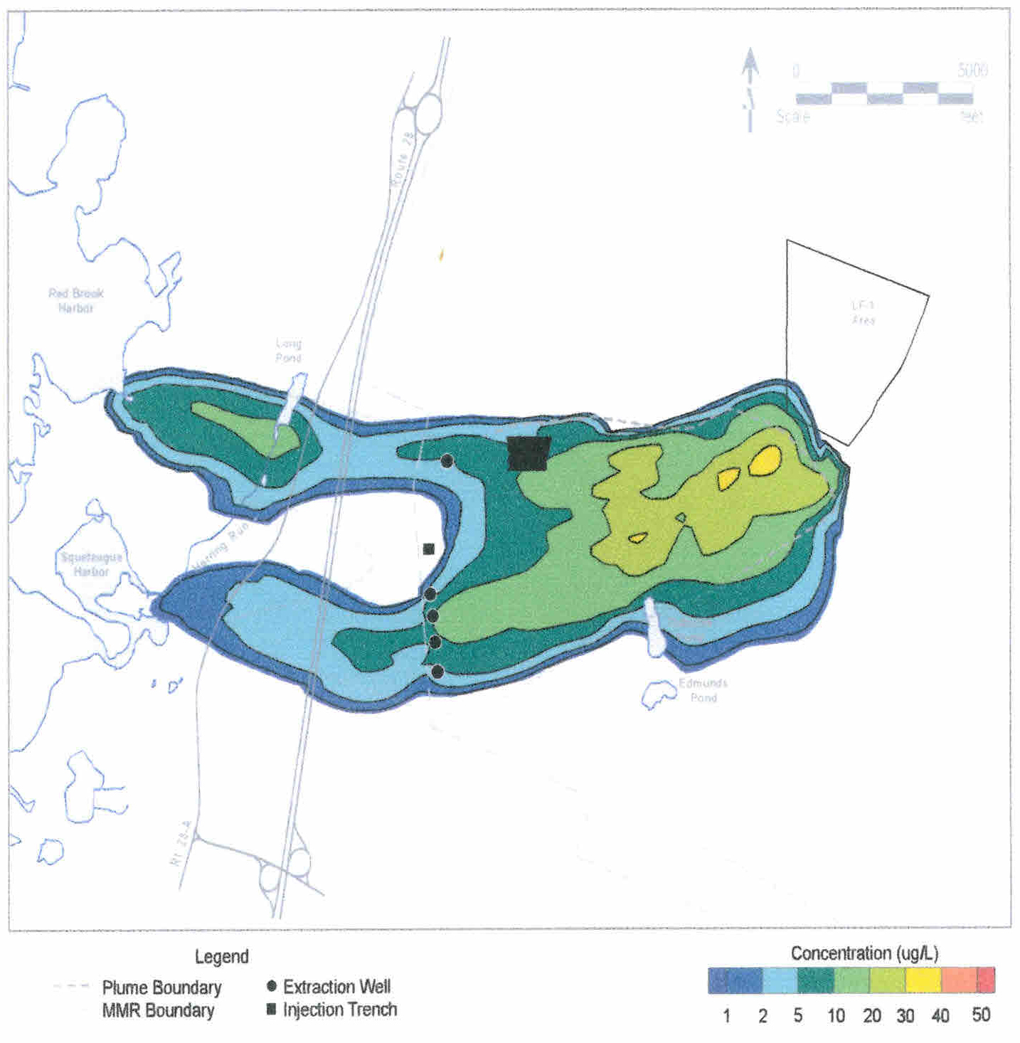 Otis AFB MMR TCE Concentration Plumes