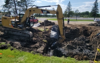 Removal of an abandoned underground storage tank and remediation of associated petroleum-impacted soil.