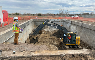 Demolition and environmental clean closure of former Industrial Wastewater Treatment Plant.