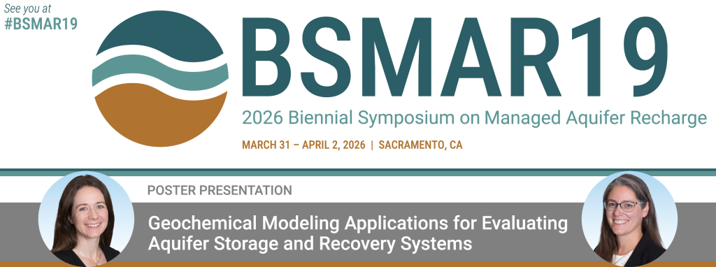 BSMAR19, the 2026 Biennial Symposium on Managed Aquifer Recharge, March 31 -April 2, 2026